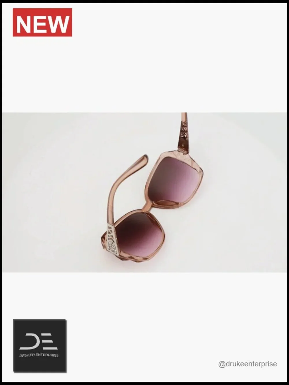 4 Oversized Classic Sunglasses UV400 Protection Gradient Lens Round Frame